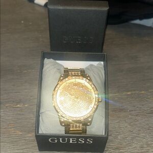 Guess Gold Watch with Luxurious Metal Bracelet
